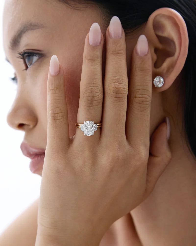 3.68 Cushion Lab Diamond in Whisper Thin® Embrace