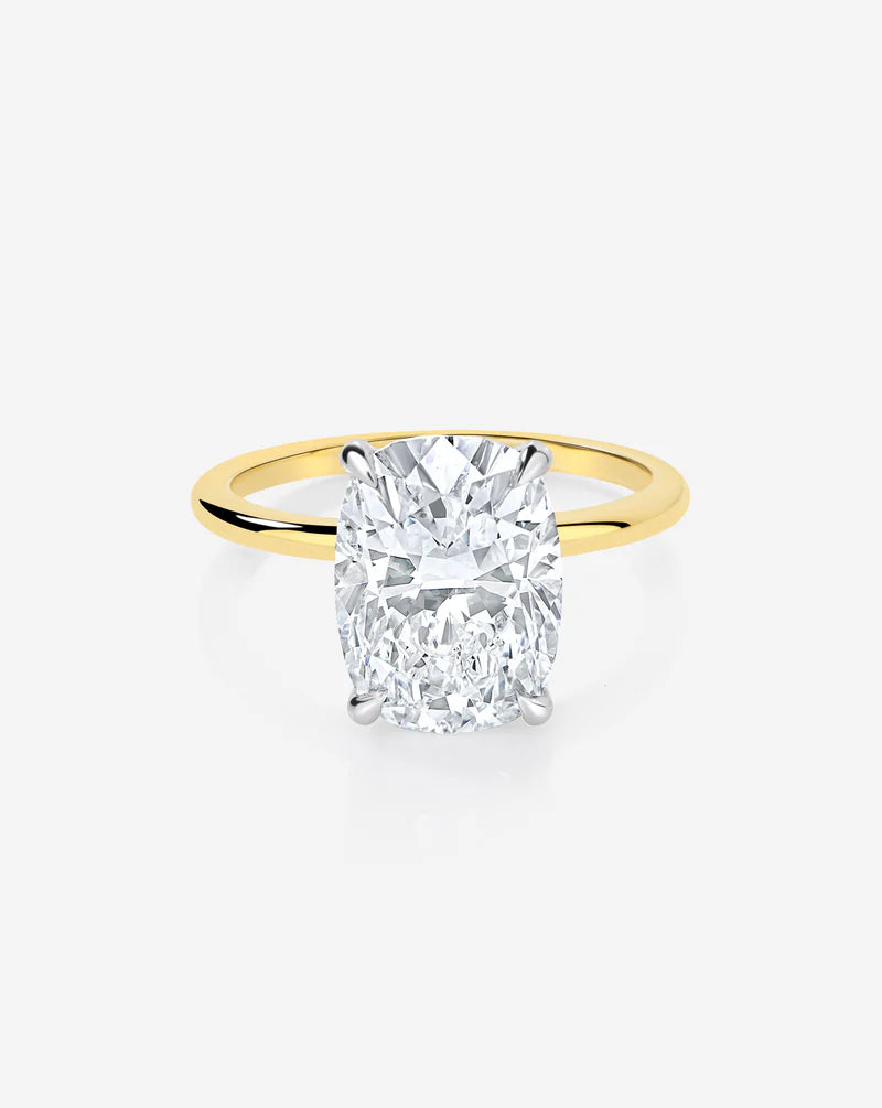 3.68 Cushion Lab Diamond in Whisper Thin® Embrace