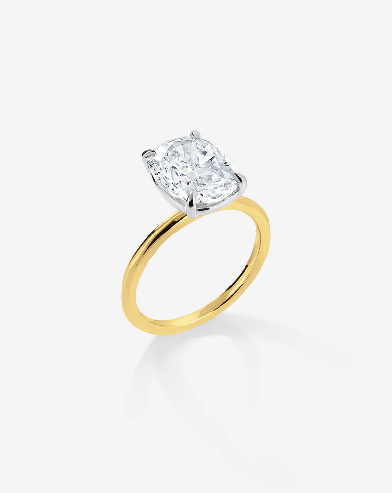 3.68 Cushion Lab Diamond in Whisper Thin® Embrace