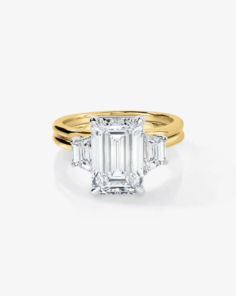 3.72 Emerald Lab Diamond in Whisper Thin® Embrace