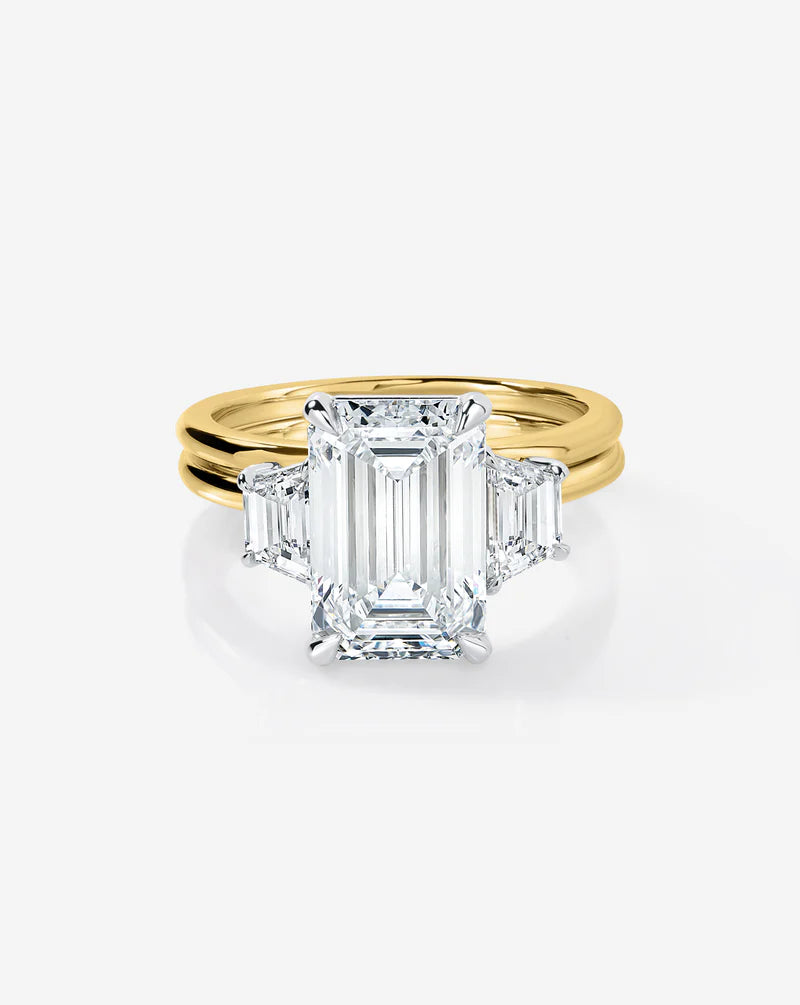 3.72 Emerald Lab Diamond in Whisper Thin® Embrace