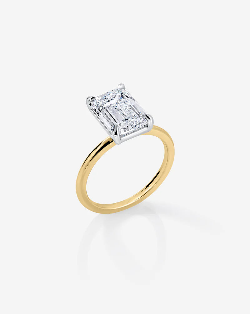3.72 Emerald Lab Diamond in Whisper Thin® Embrace
