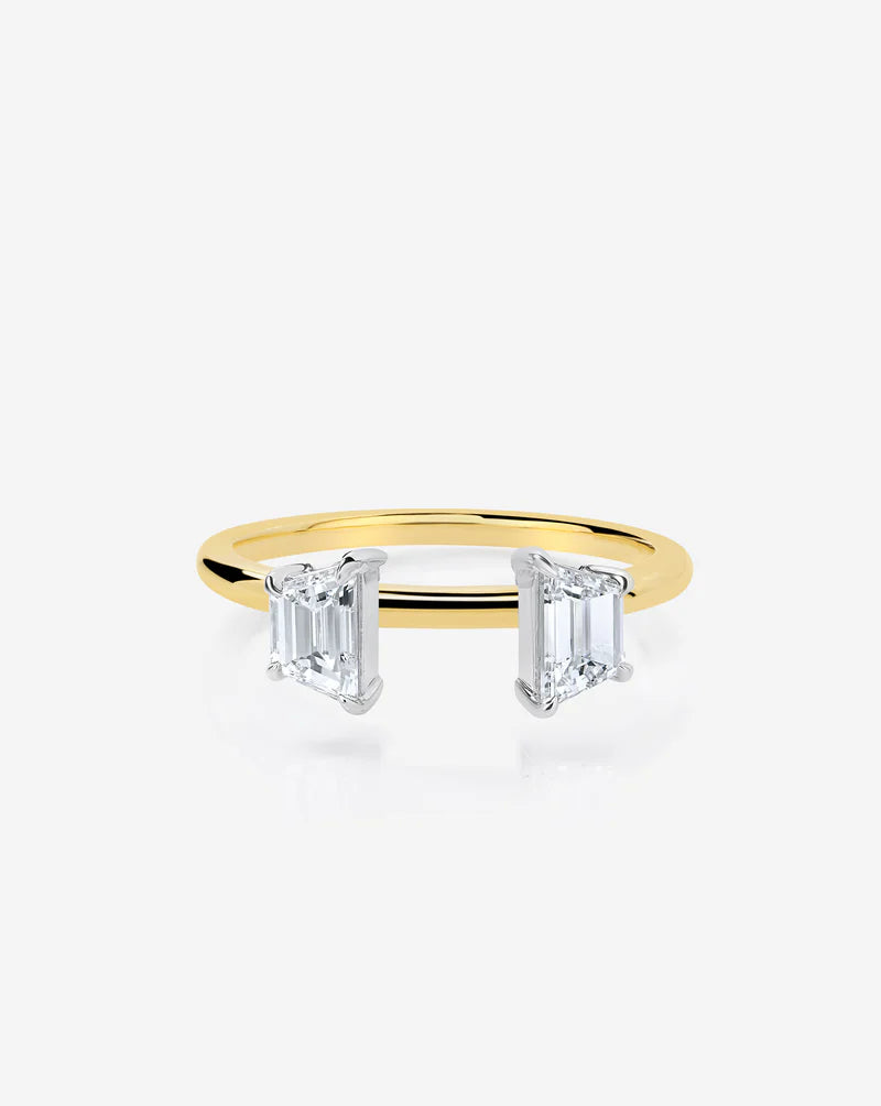 3.72 Emerald Lab Diamond in Whisper Thin® Embrace