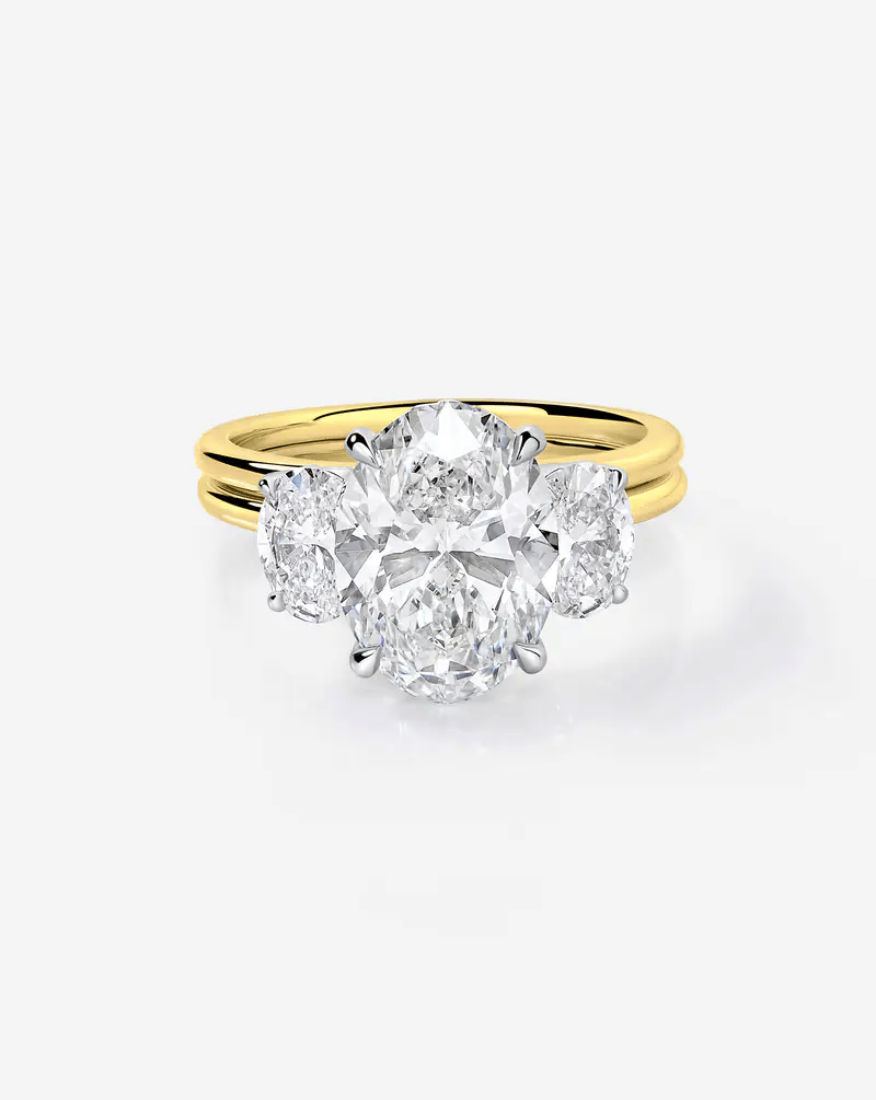 4.06 Oval Lab Diamond in Whisper Thin® Embrace
