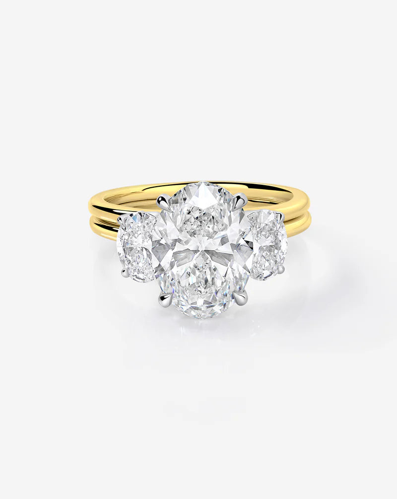 4.06 Oval Lab Diamond in Whisper Thin® Embrace