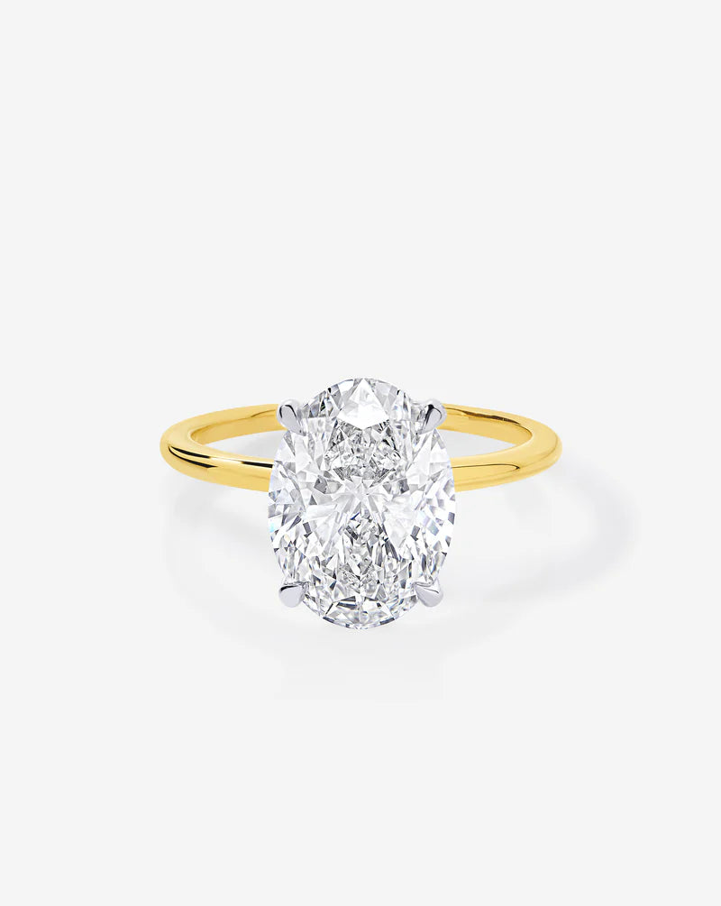 4.06 Oval Lab Diamond in Whisper Thin® Embrace