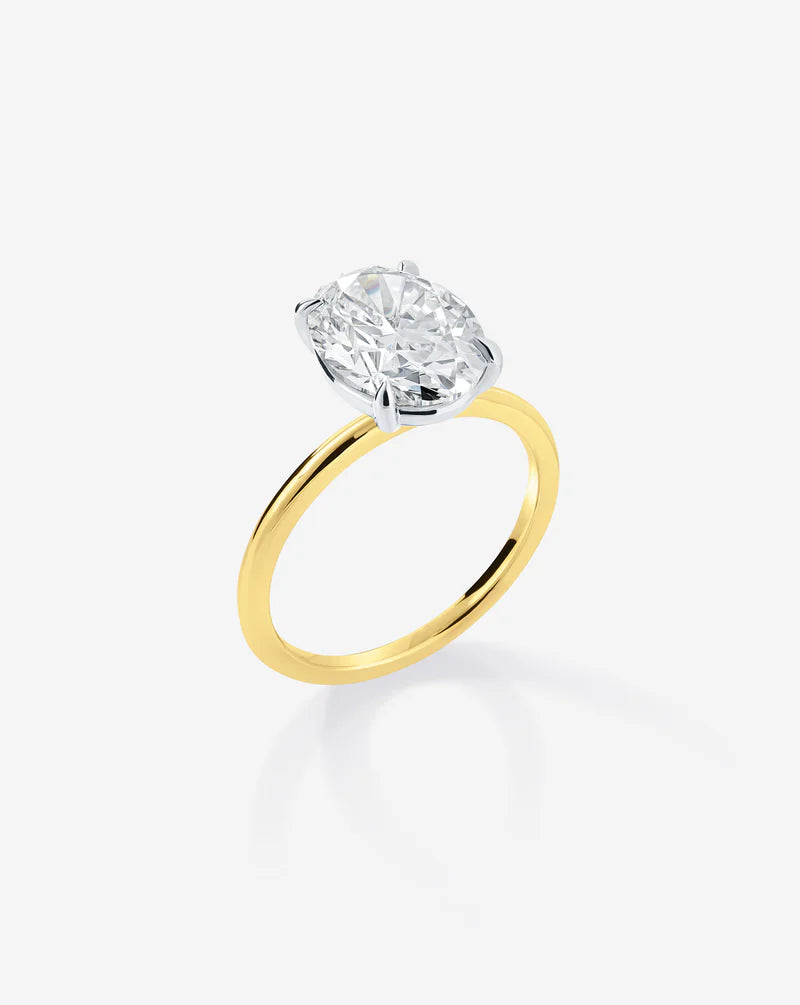 4.06 Oval Lab Diamond in Whisper Thin® Embrace