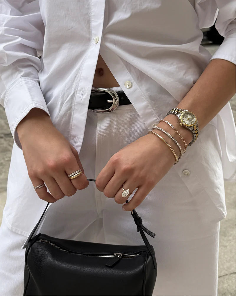 Baguette Lab Diamond Tennis Chain Bracelet