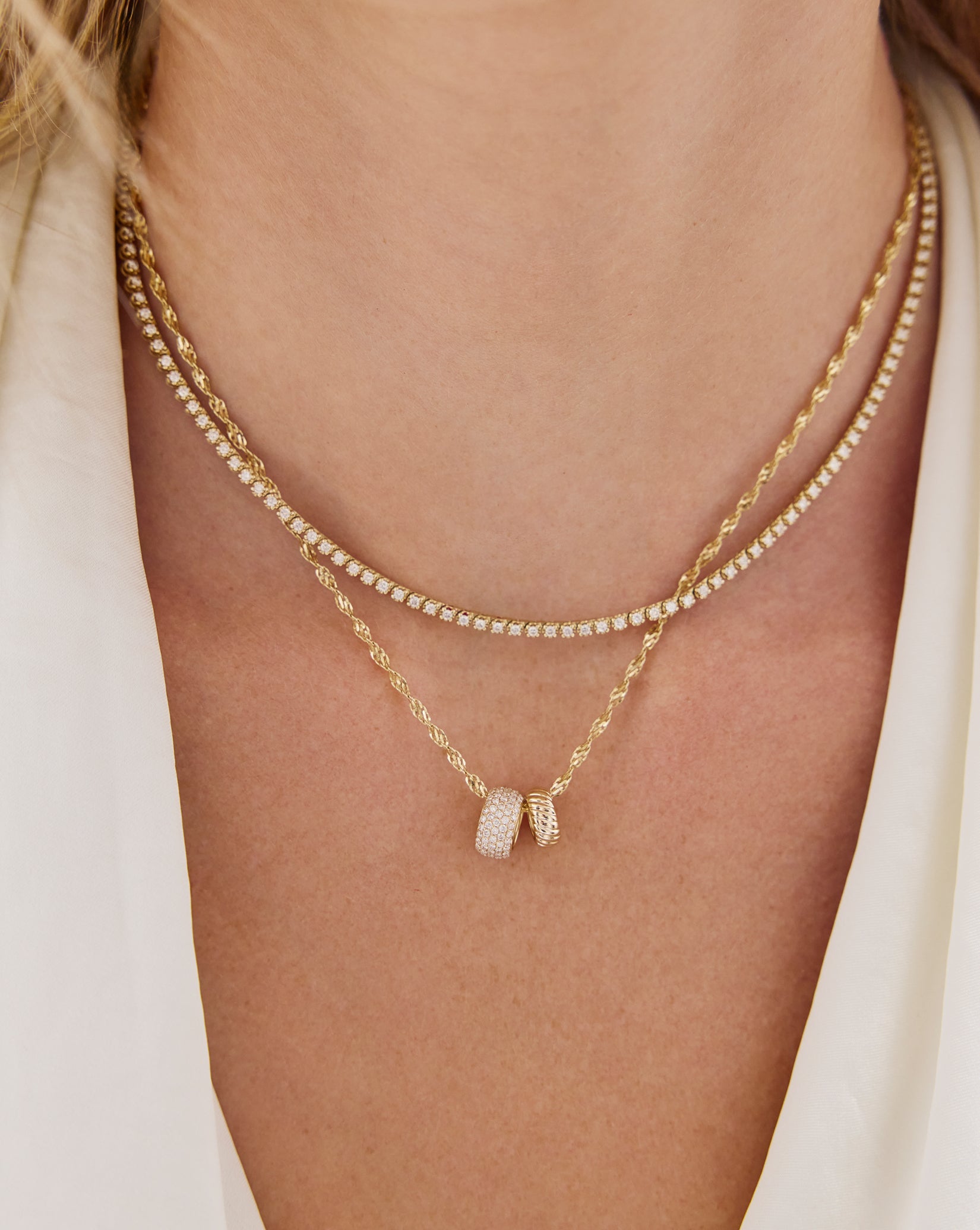 Large Pavé Eternity Bead