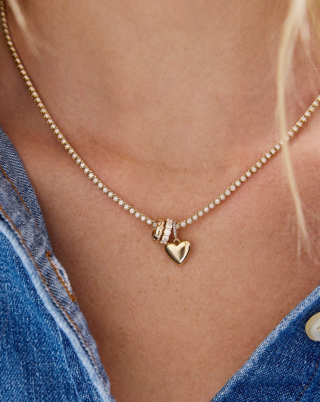 Scattered Diamond Eternity Bead
