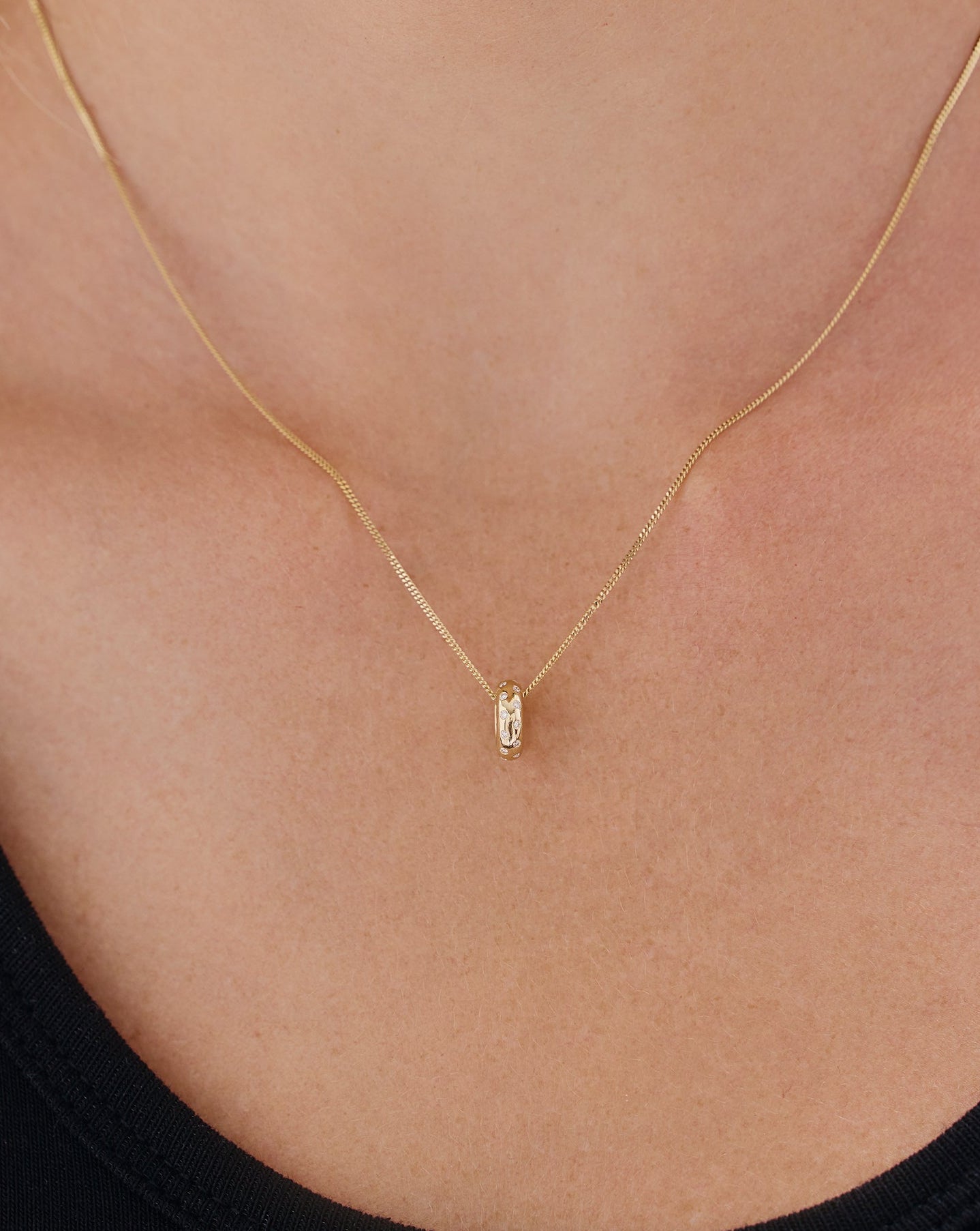 Scattered Diamond Eternity Bead