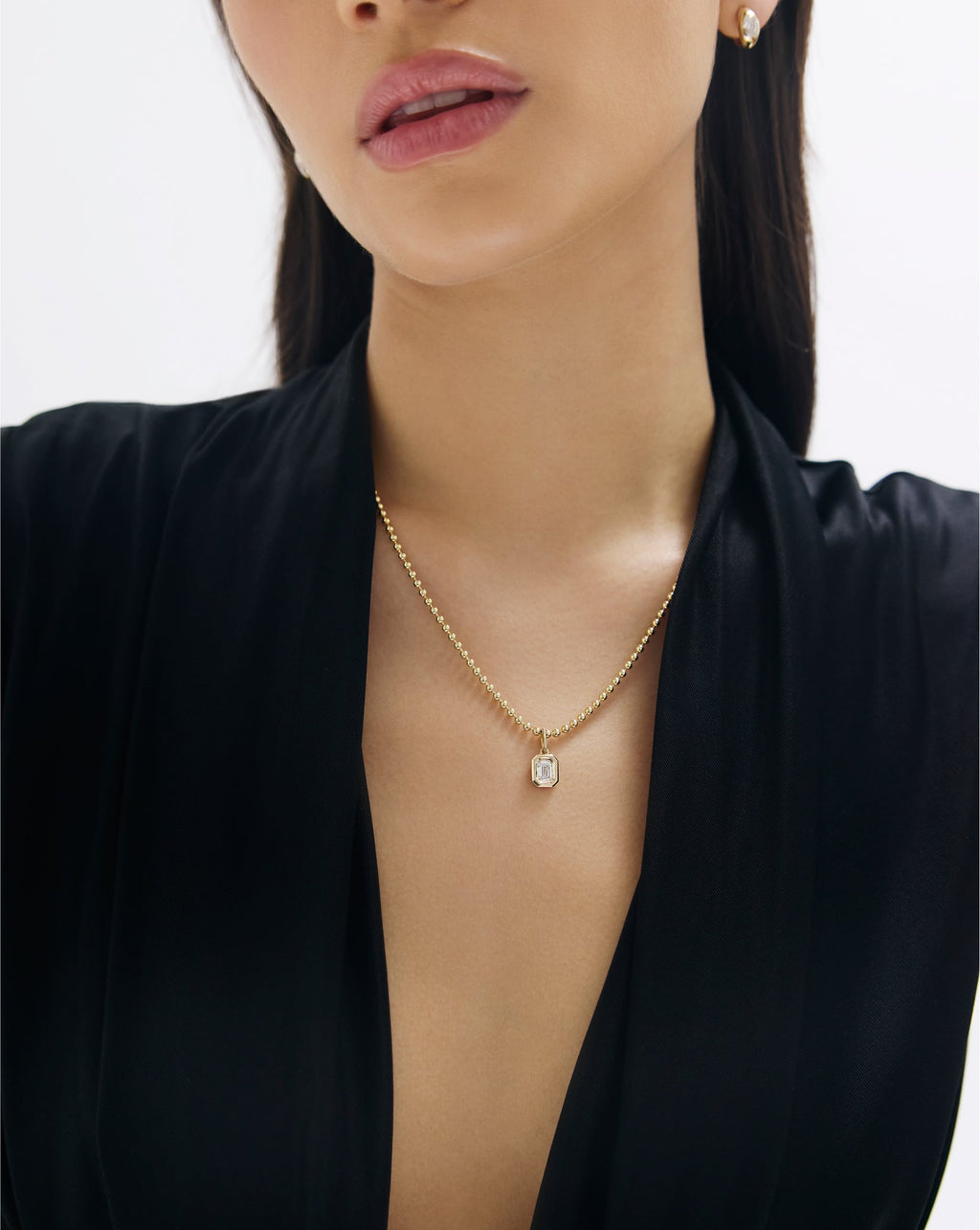 Framed Lab Diamond Pendant