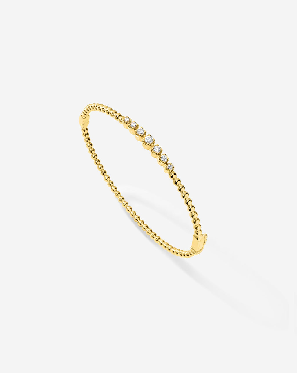 Diamond Cluster Bead Bangle