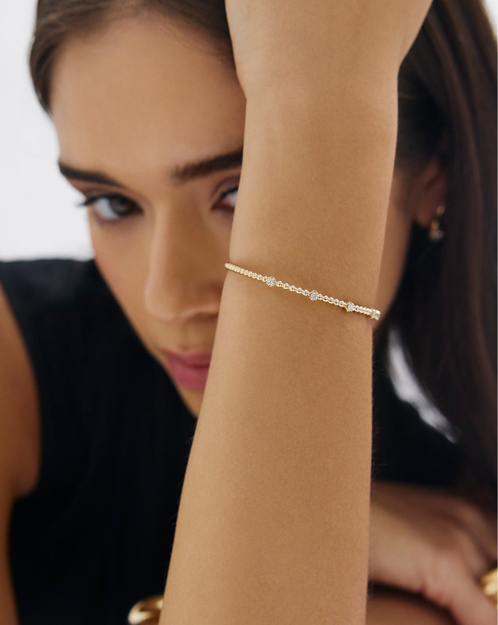 Diamond Bead Bangle