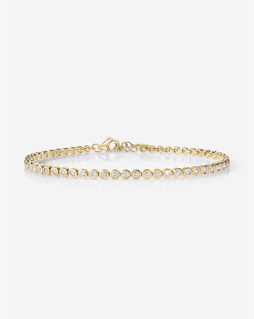 Bezel Mini Diamond Tennis Bracelet