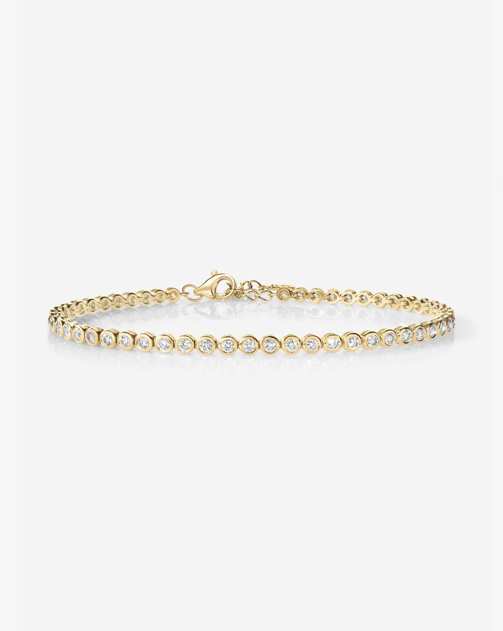 Bezel Mini Diamond Tennis Bracelet