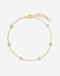 Diamond Bezel Station Bracelet