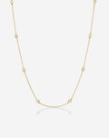 Diamond Bezel Station Necklace