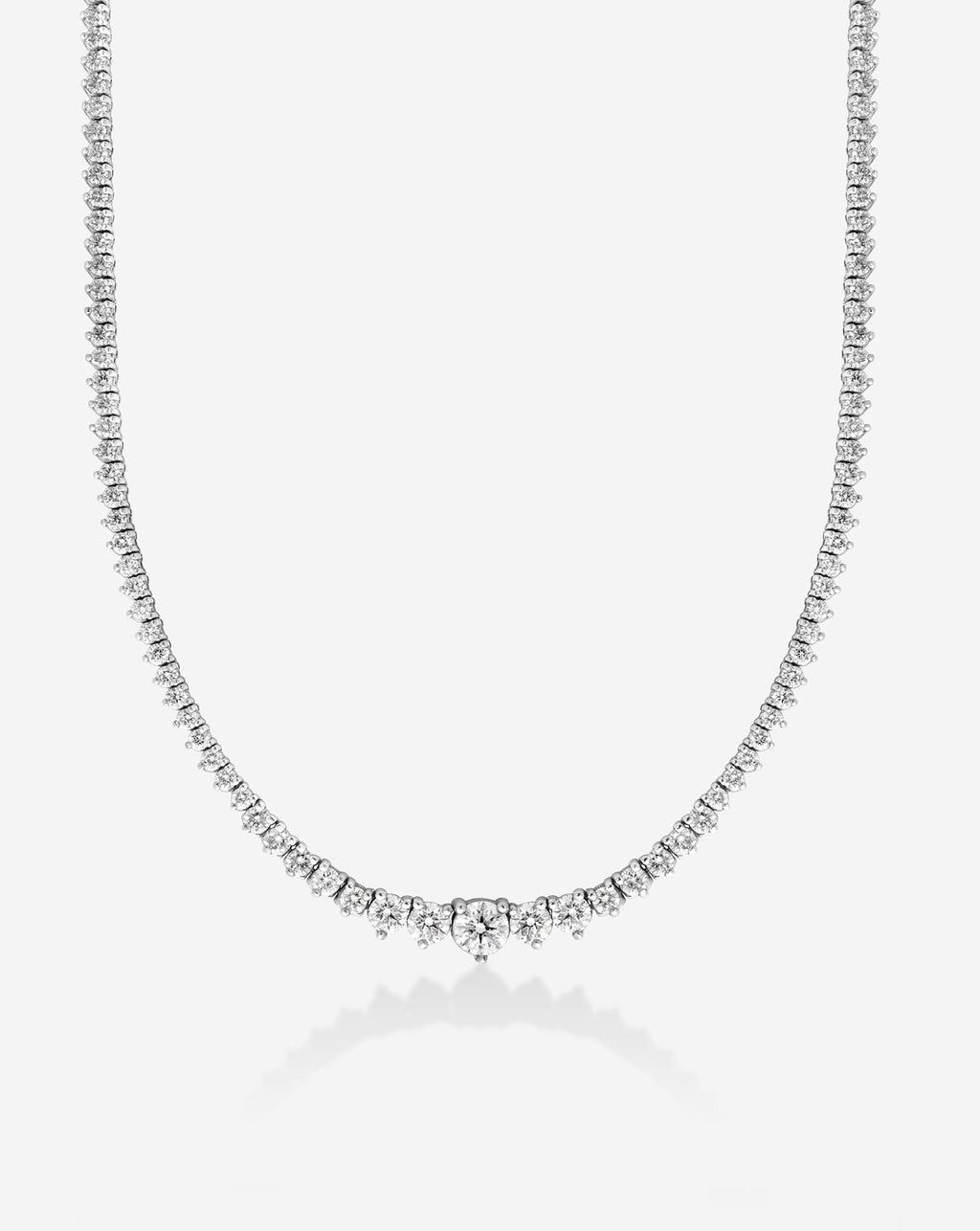 Graduated Diamond Tennis Necklace