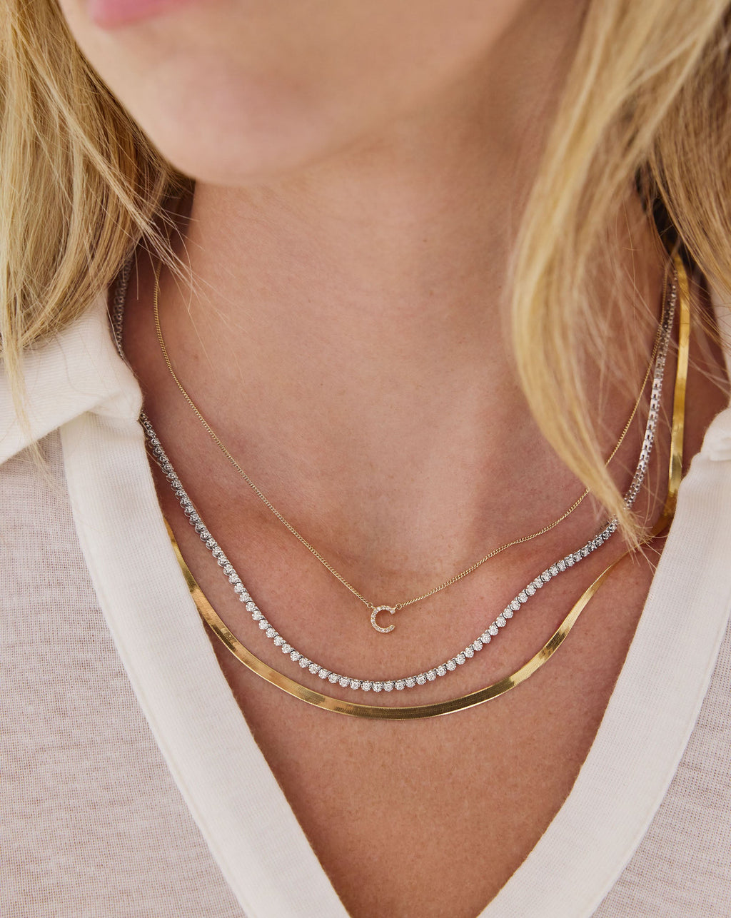 Mini Diamond Tennis Necklace