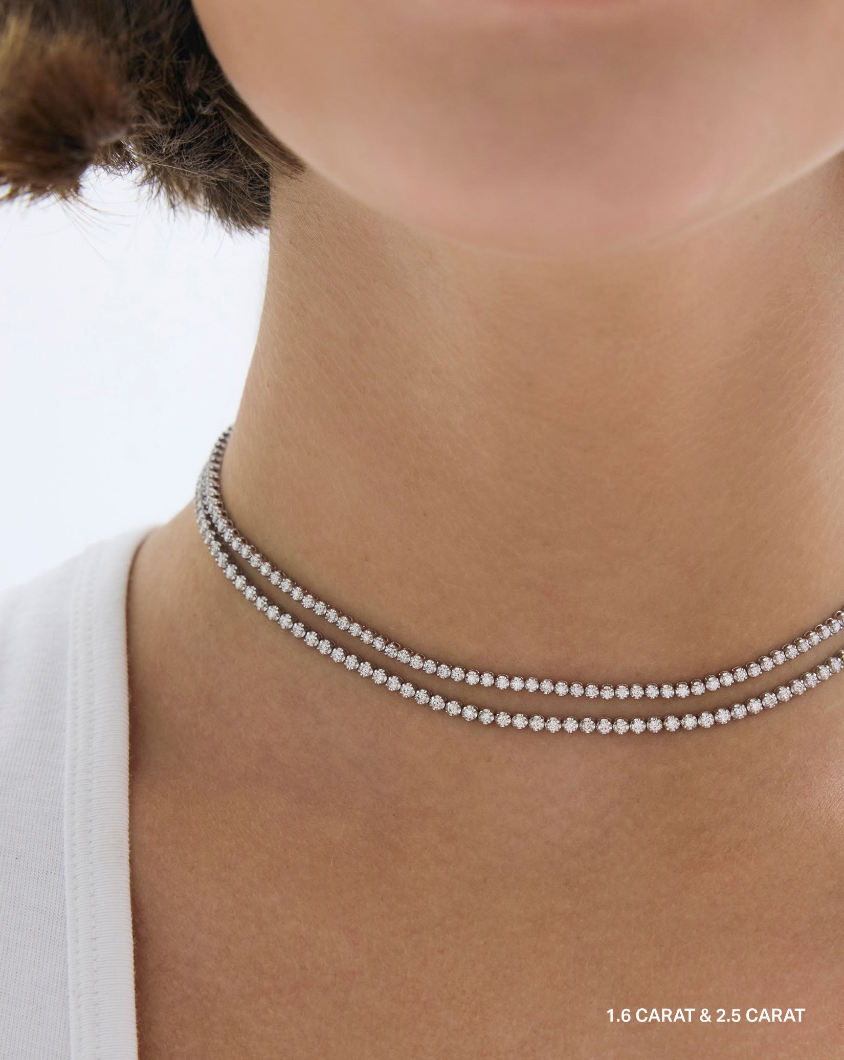 Multiway Tennis Choker + Double Wrap Bracelet