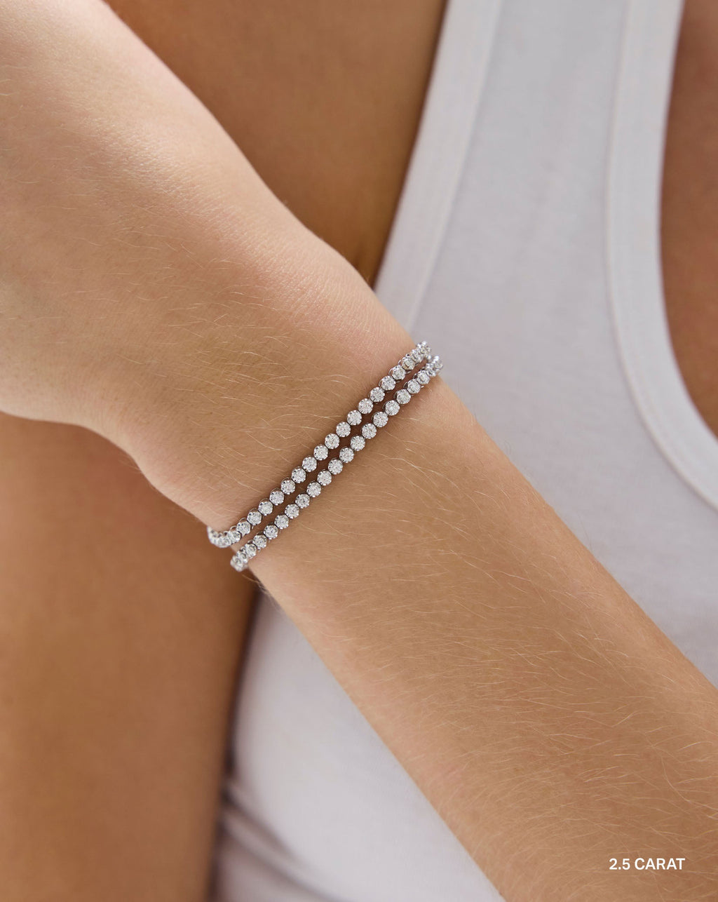 Multiway Tennis Choker + Double Wrap Bracelet