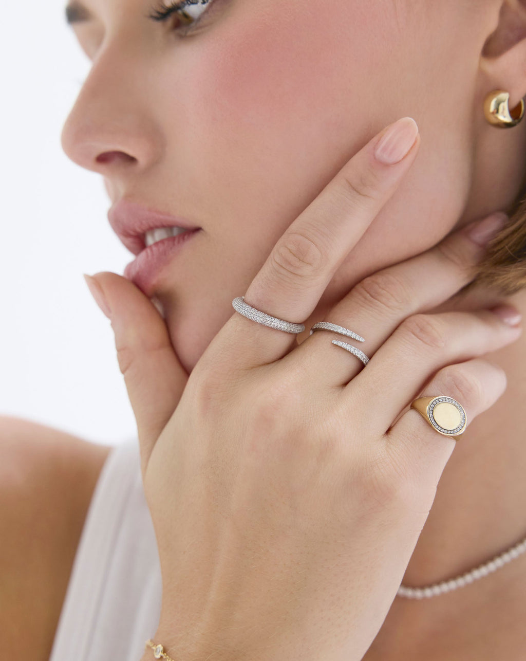 Petite Pavé Diamond Cloud Ring