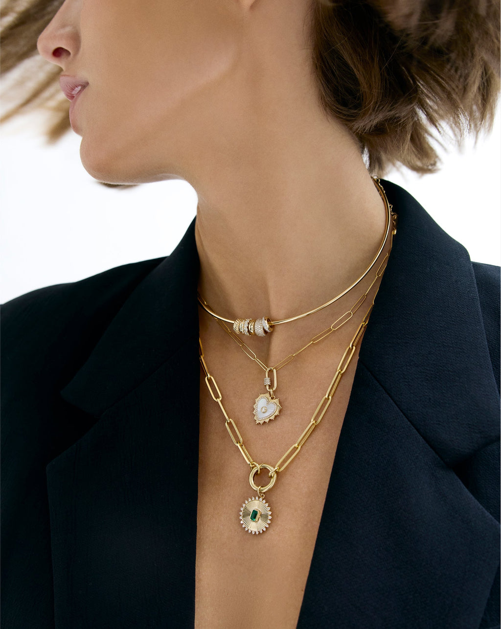 Mother of Pearl Heart Pendant