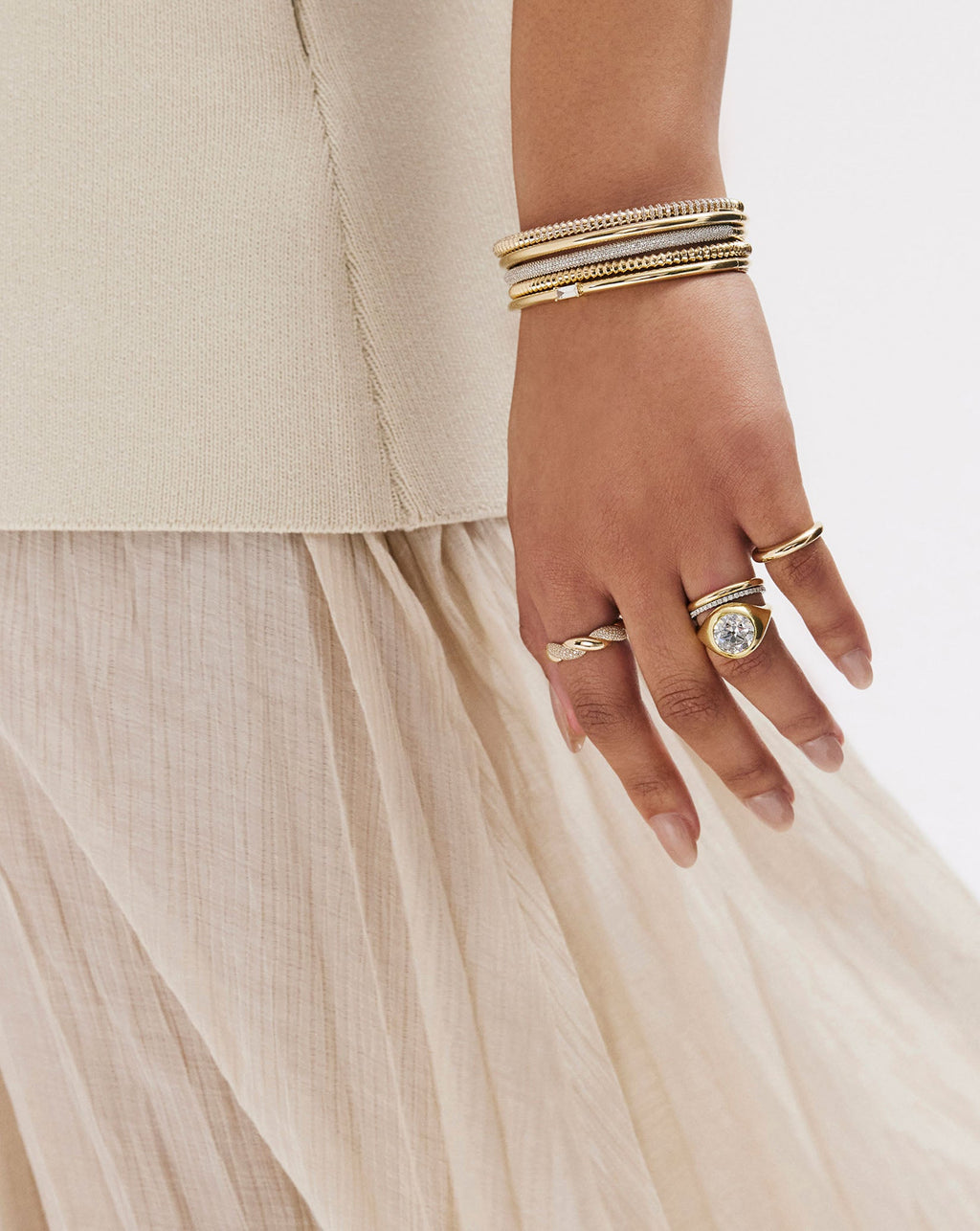 Gold Cloud Ring