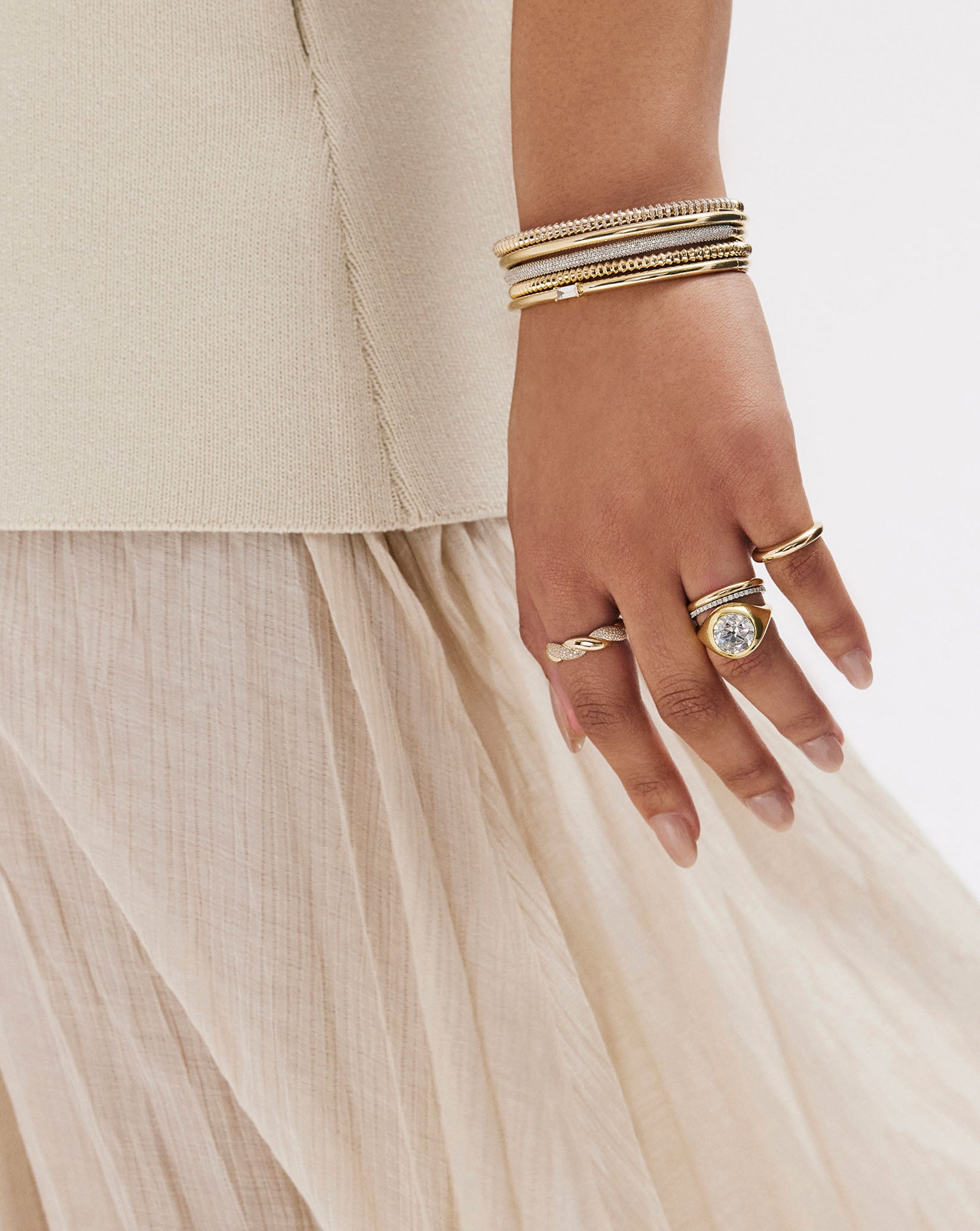 Gold Cloud Ring