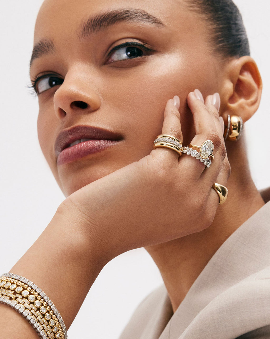 Gold Cloud Ring