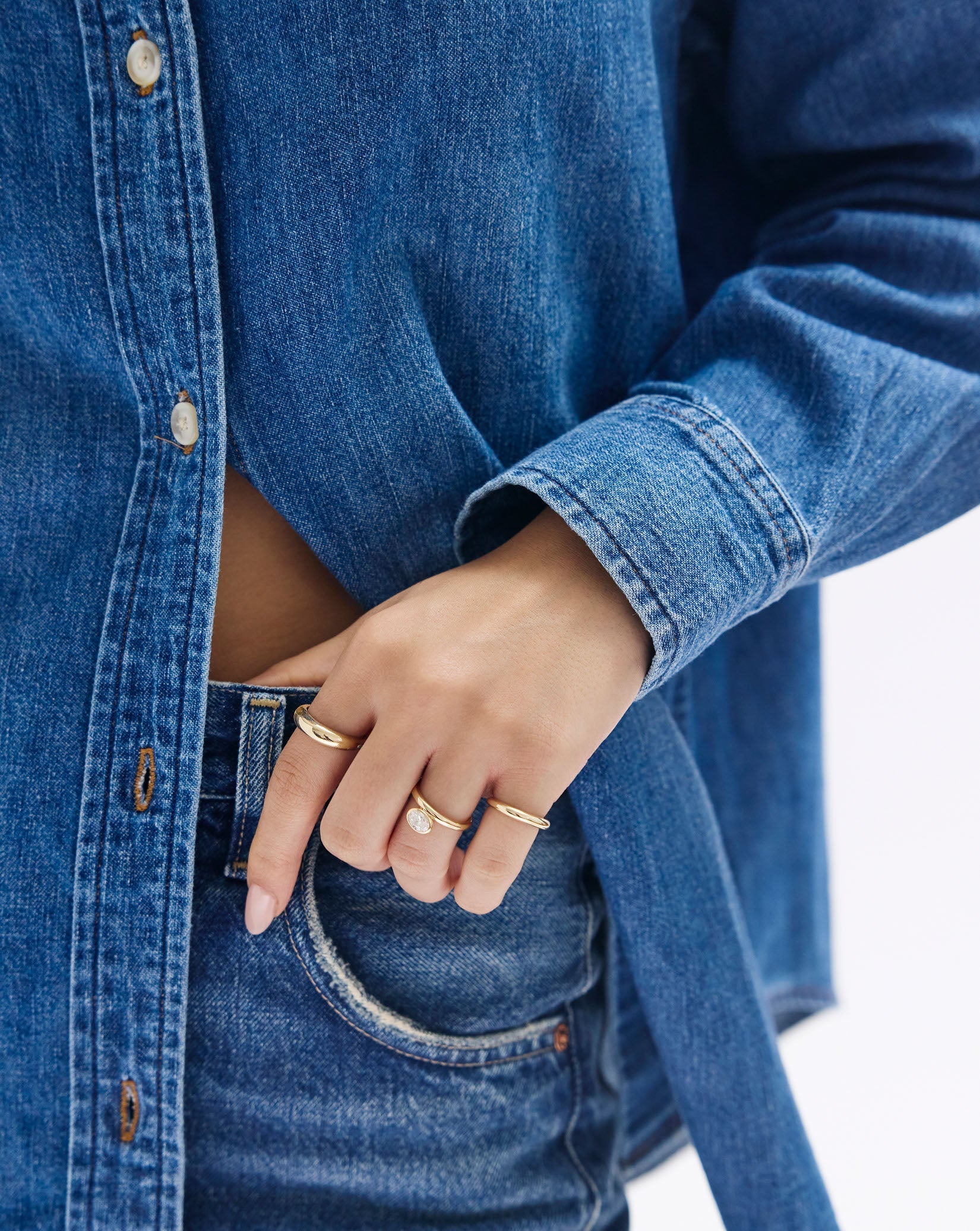 Gold Cloud Ring