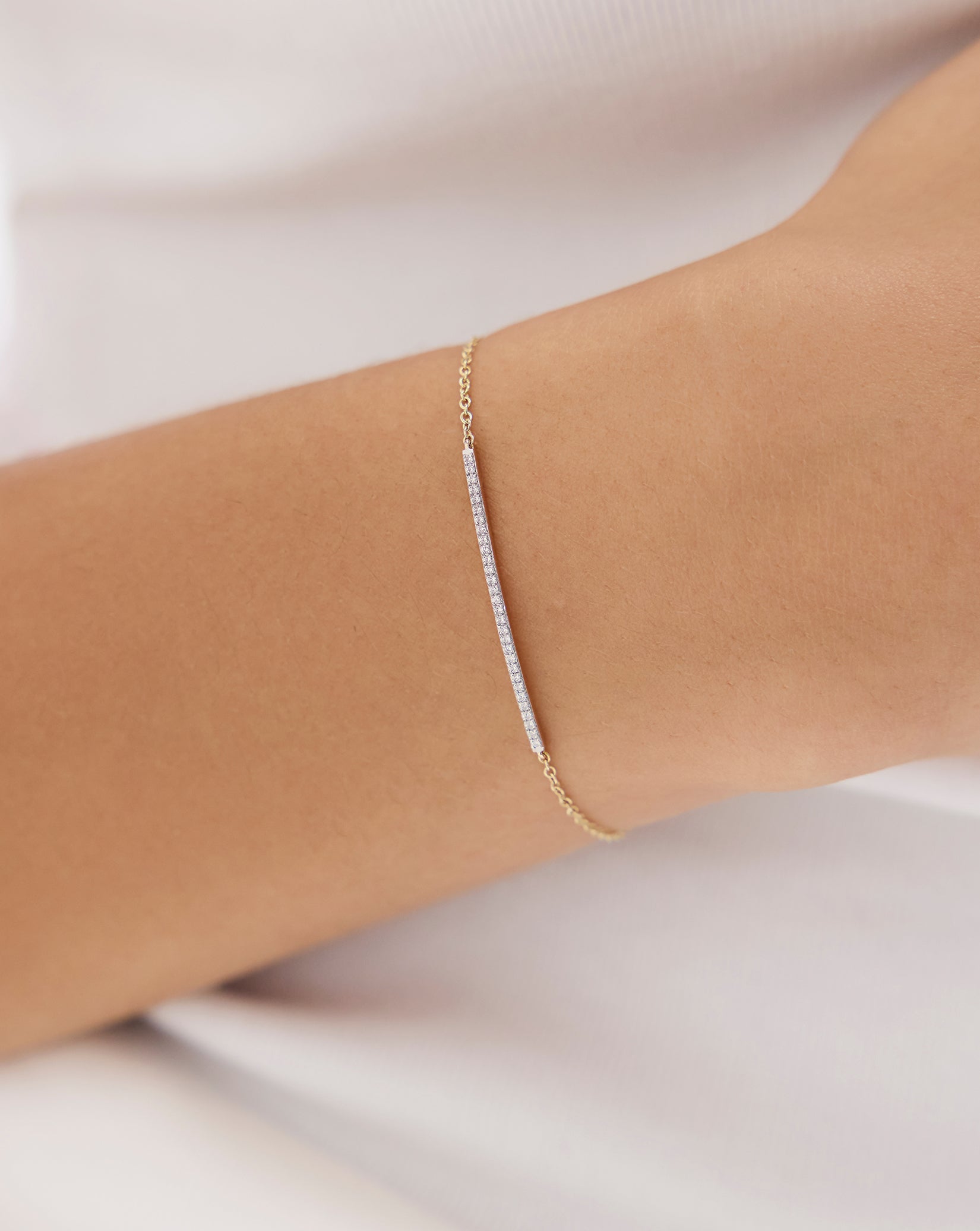 Diamond Bar Bracelet