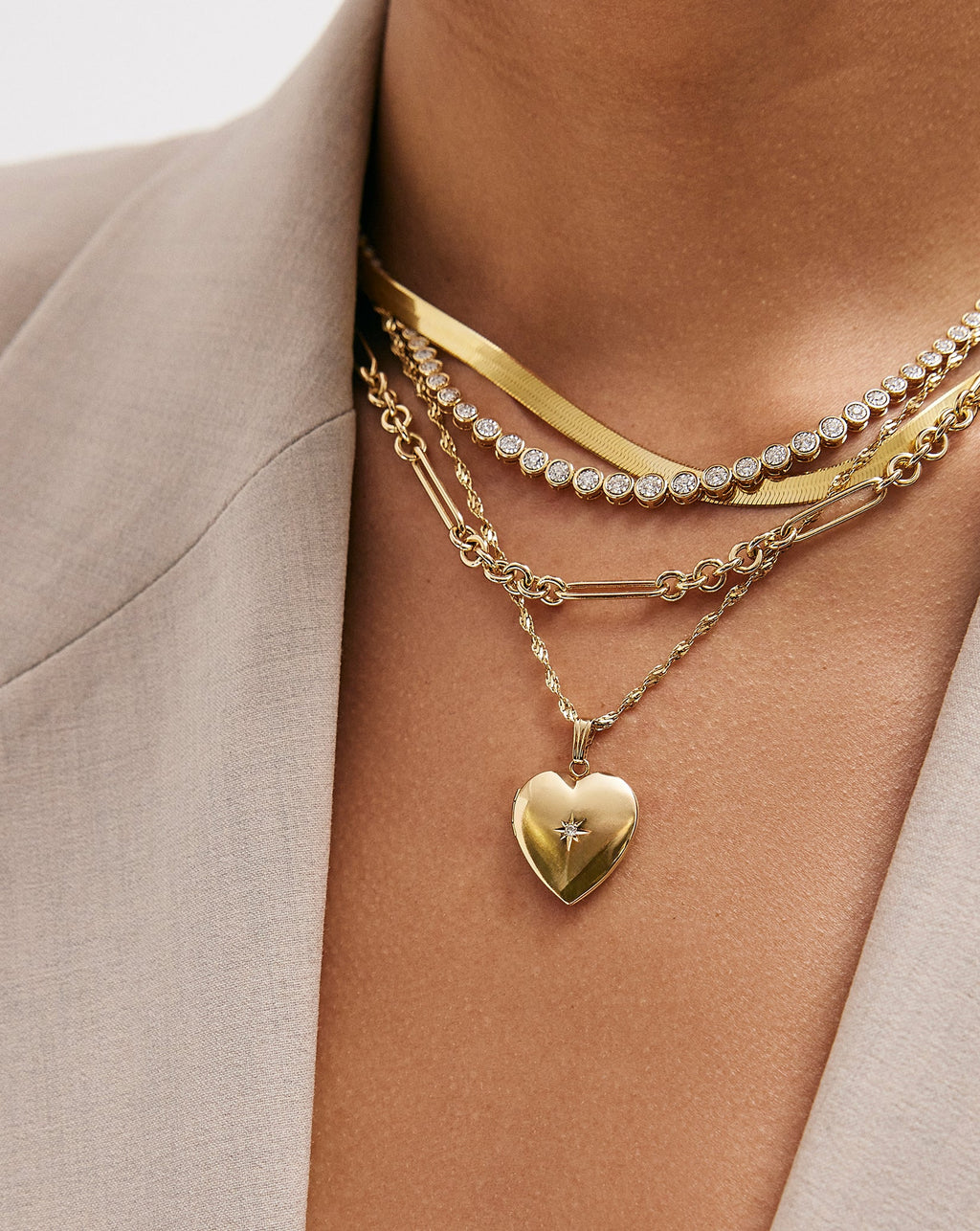 Twisted Dorica Chain Necklace