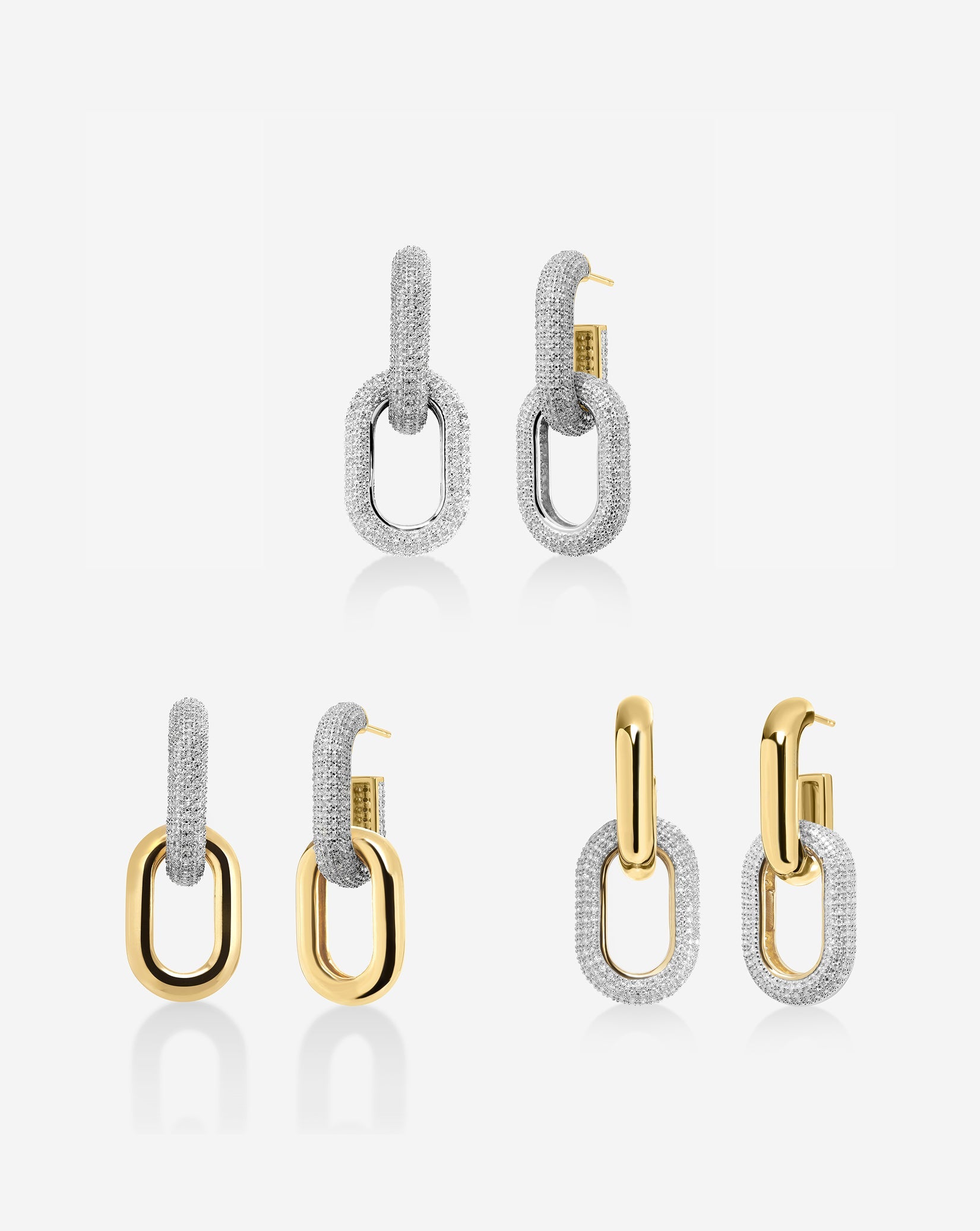 Multiway Cloud Link Earrings