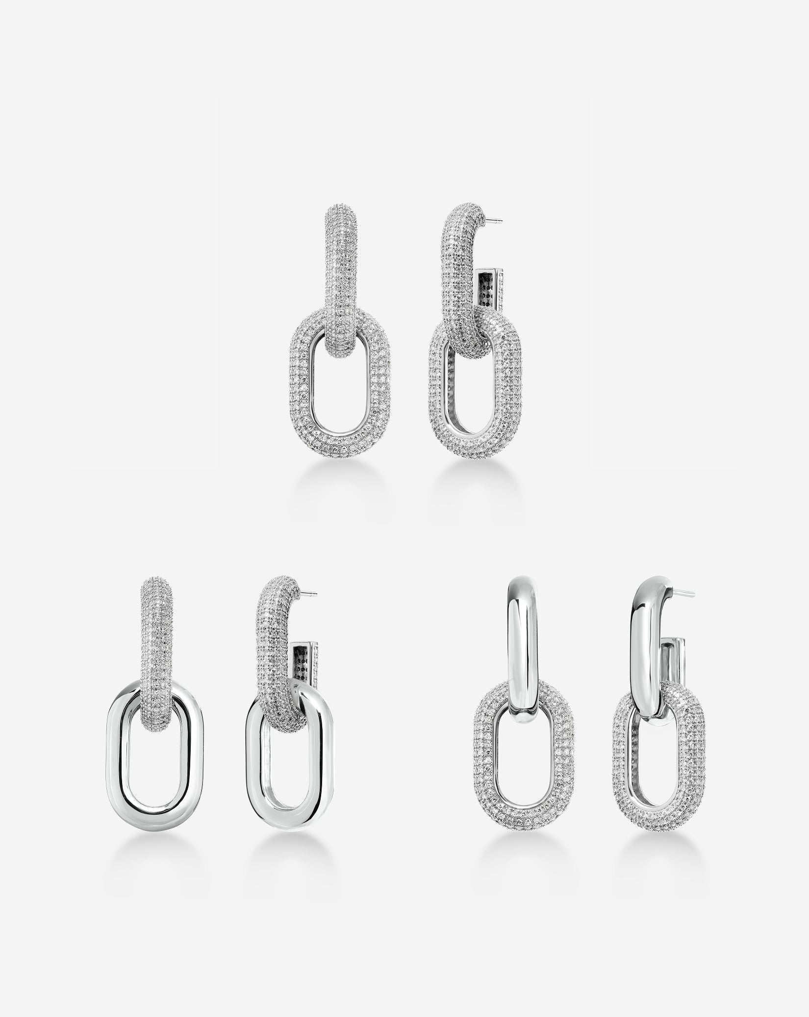 Multiway Cloud Link Earrings