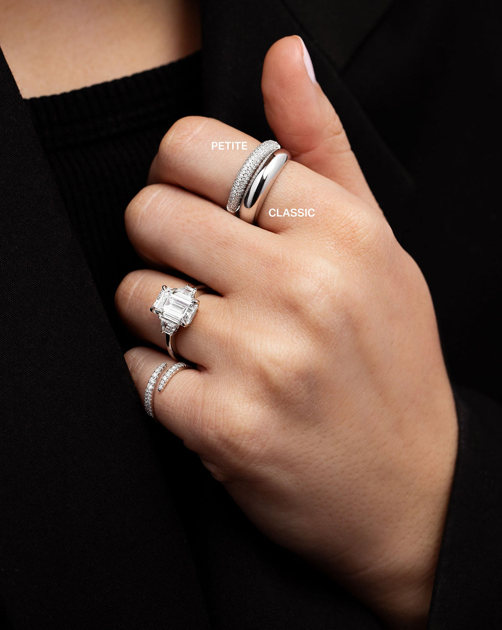 Petite Pavé Diamond Cloud Ring