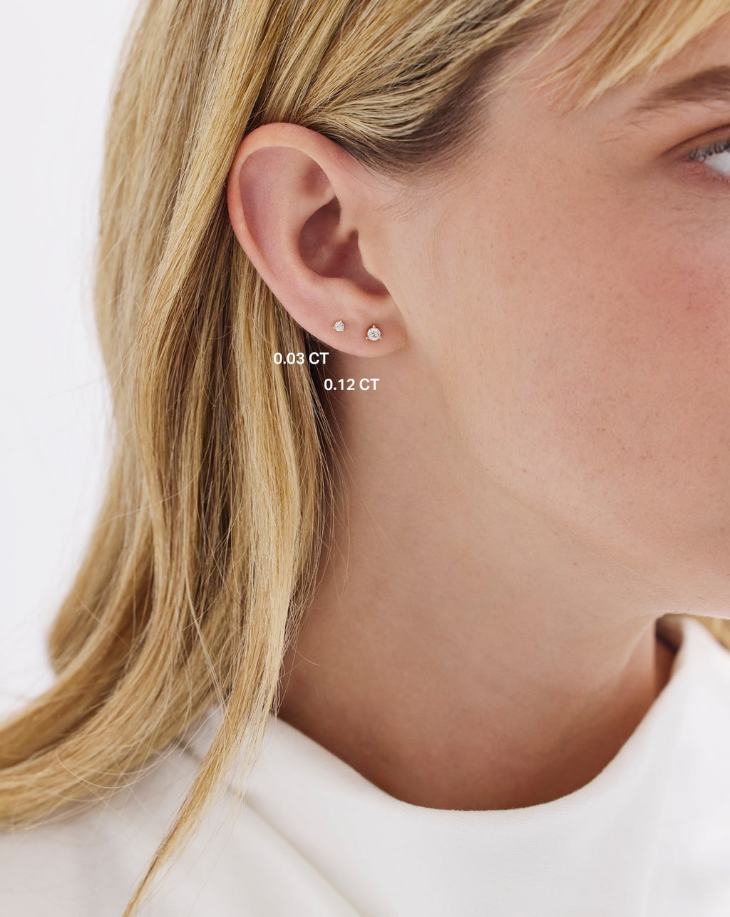 Tiny Diamond Studs