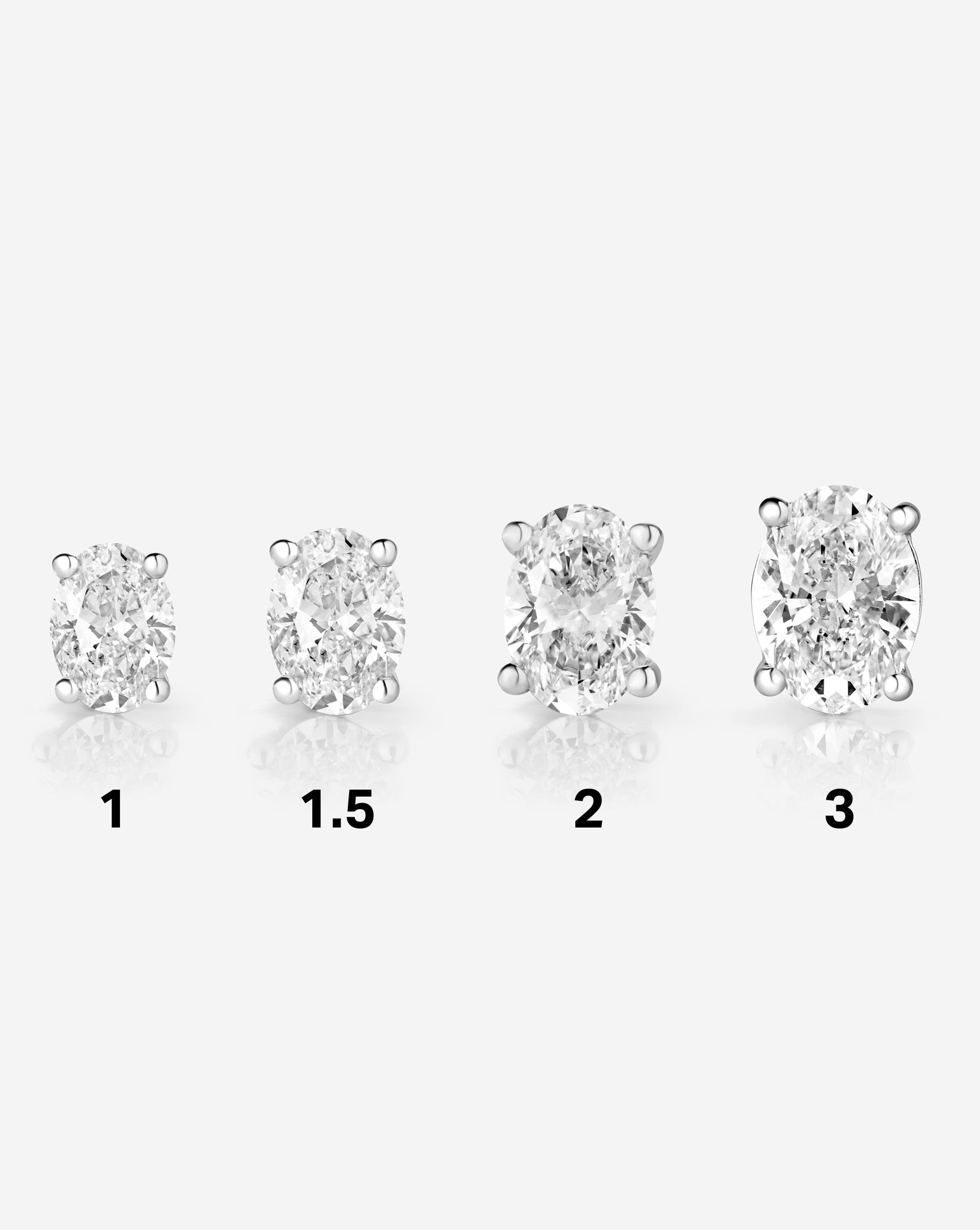 Oval Lab Diamond Studs