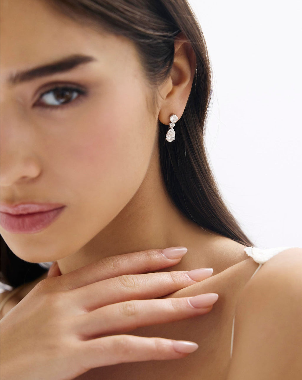 Lab Diamond Drop Earrings