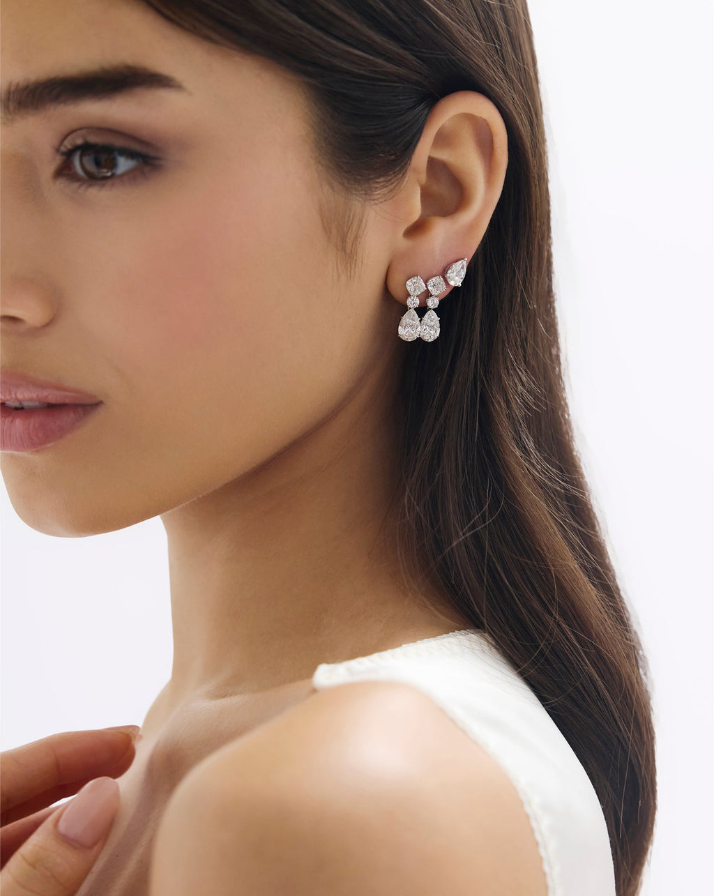 Lab Diamond Drop Earrings