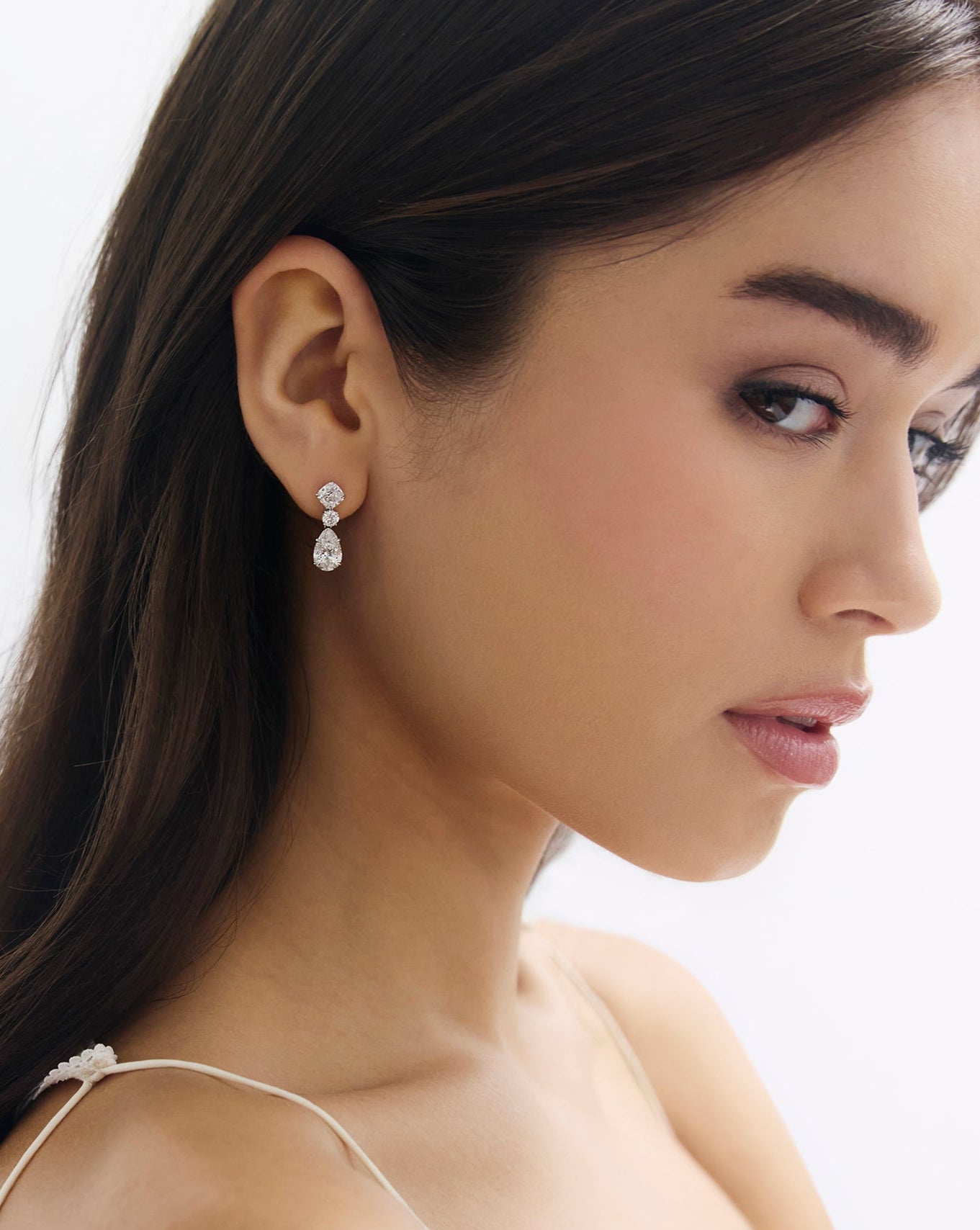 Lab Diamond Drop Earrings