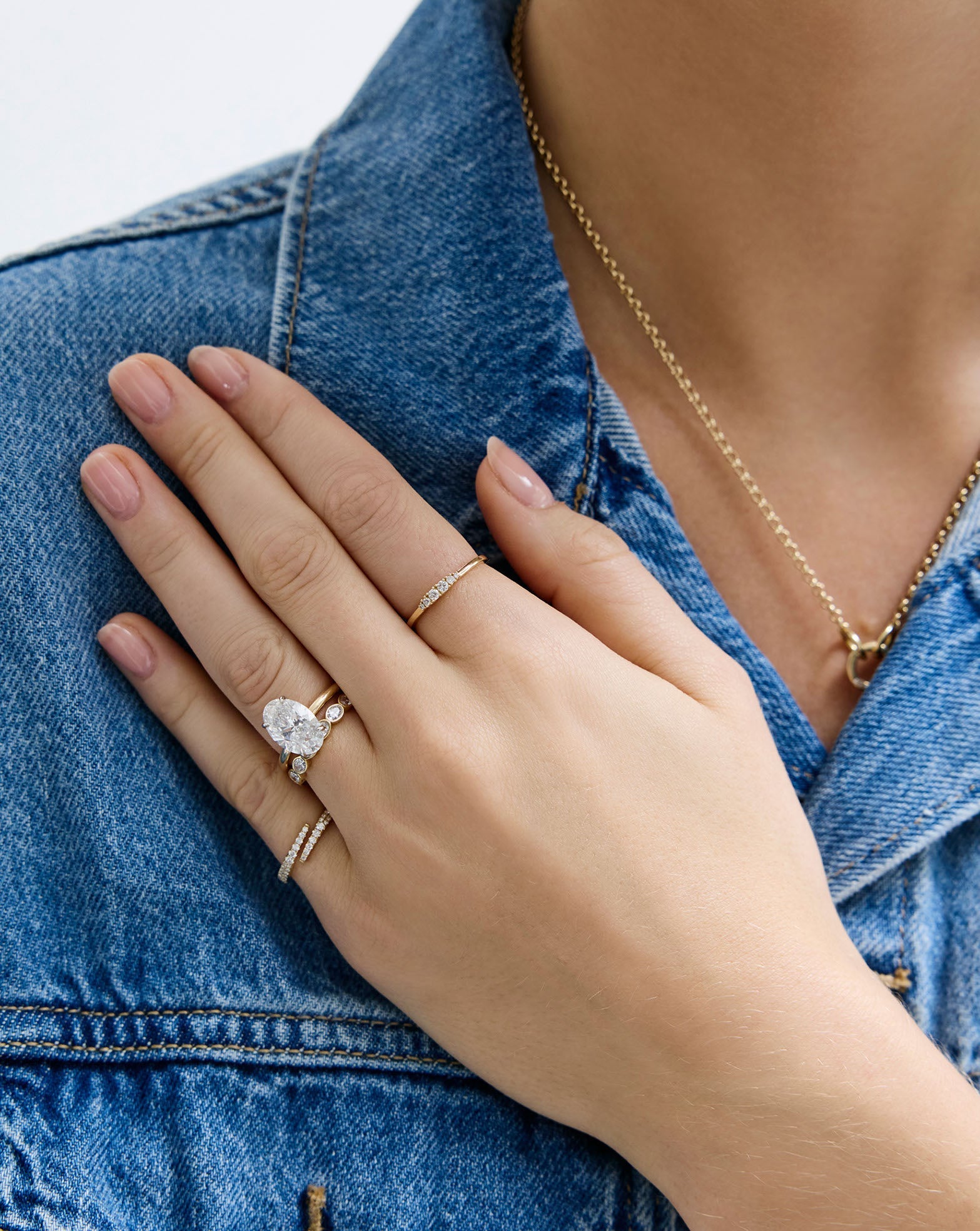 Diamond Cluster Ring