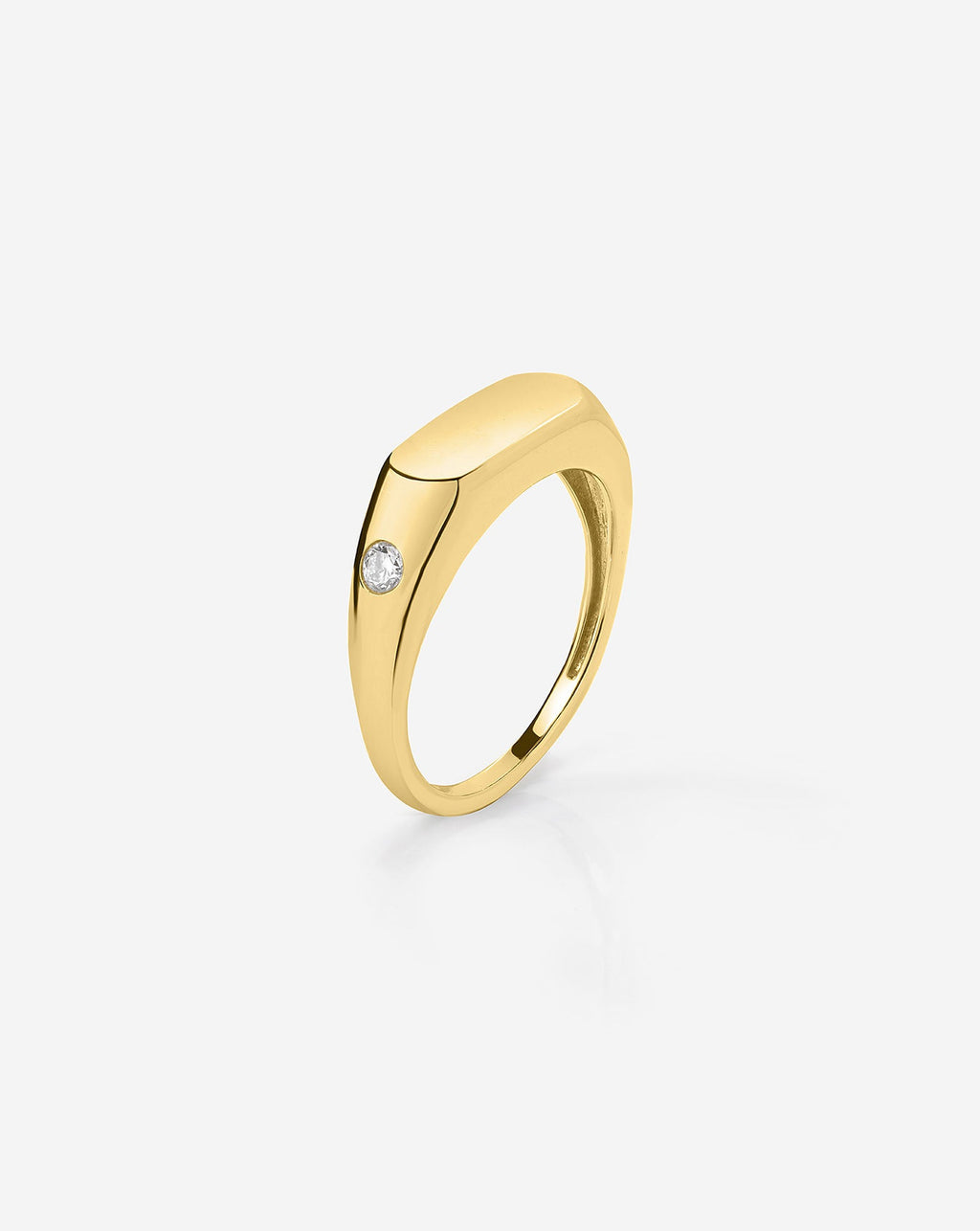 Duo Diamond Signet Ring