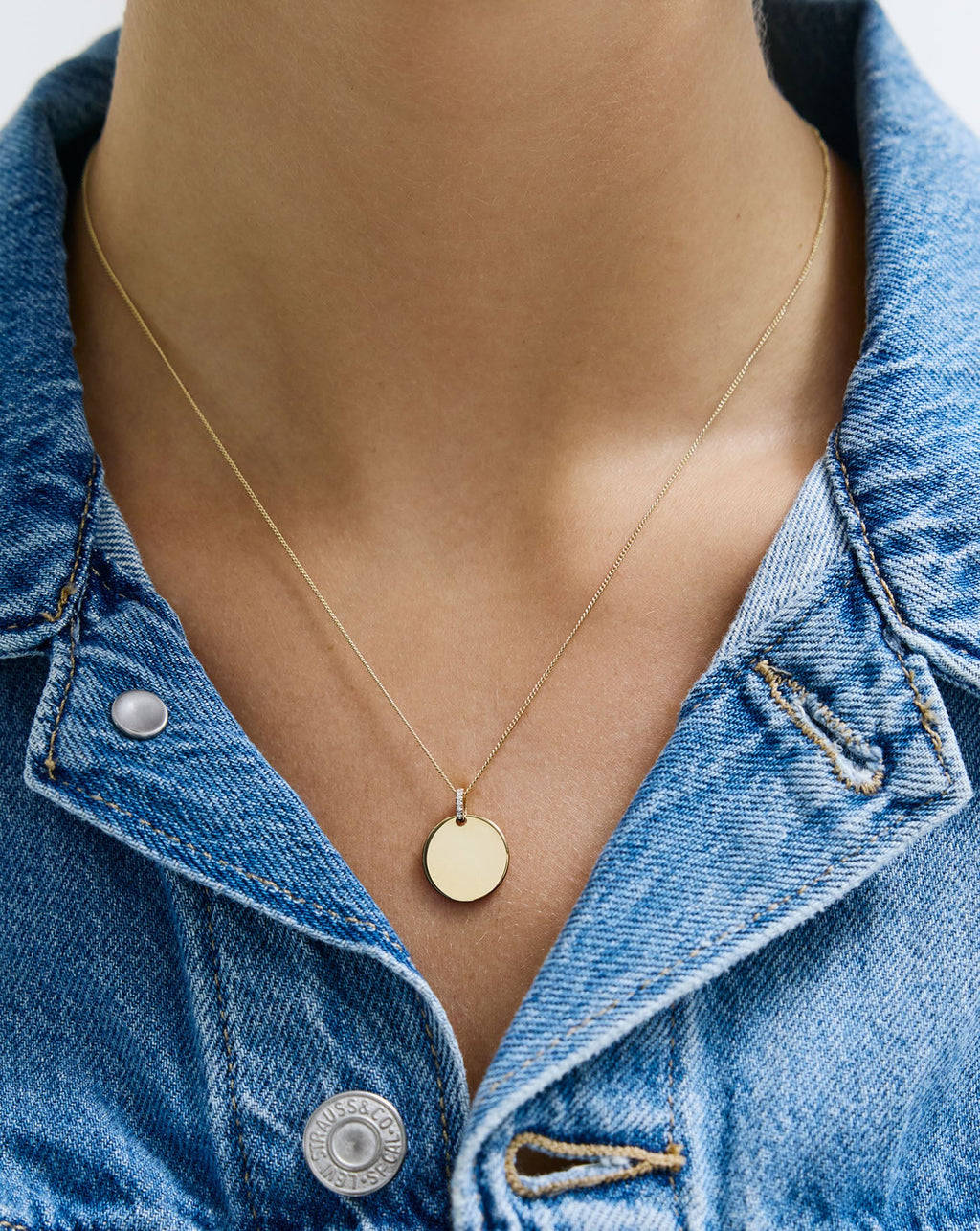 Diamond Cut Curb Chain Necklace