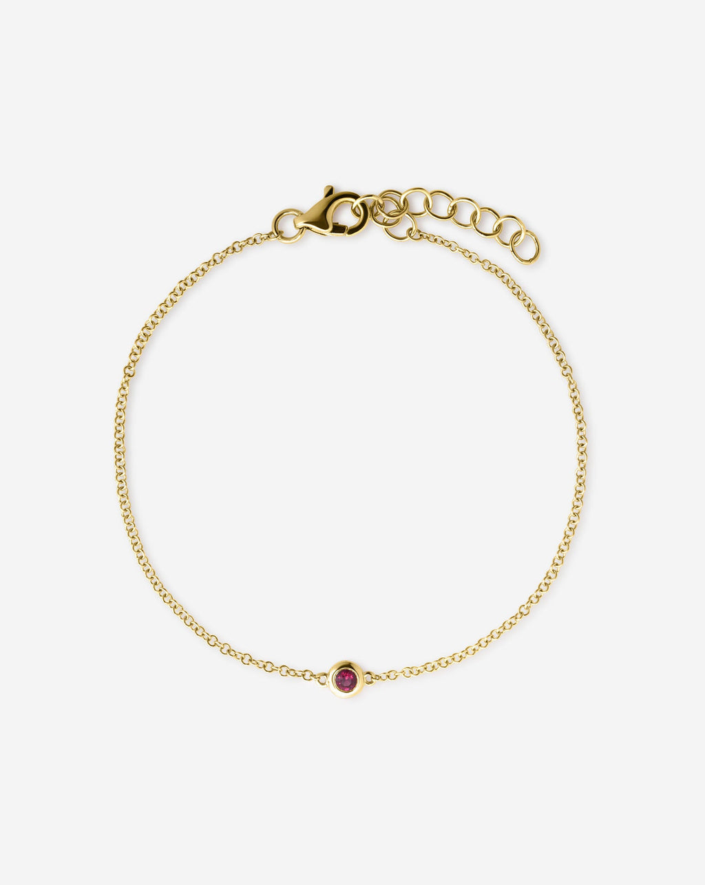 Gemstone Bezel-Set Bracelet