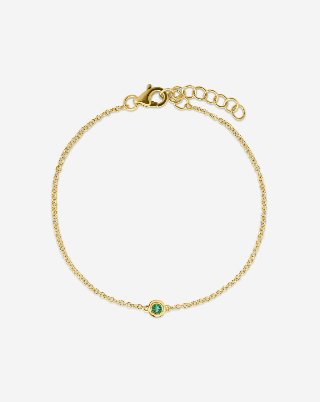 Gemstone Bezel-Set Bracelet