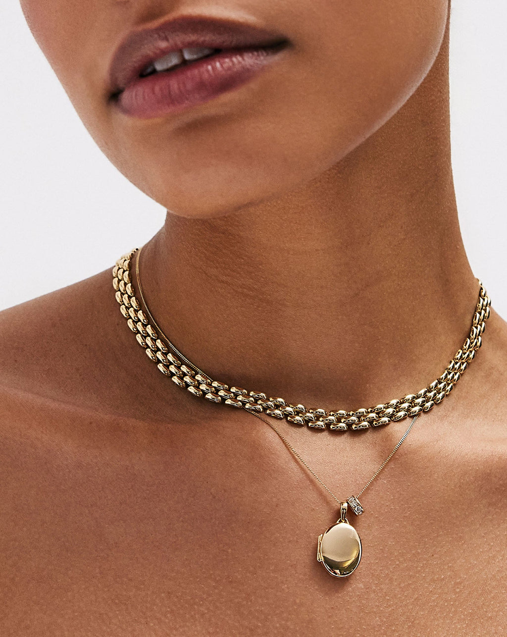 Diamond Cut Curb Chain Necklace