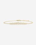 Graduated Diamond Bezel Soft Chain Bracelet