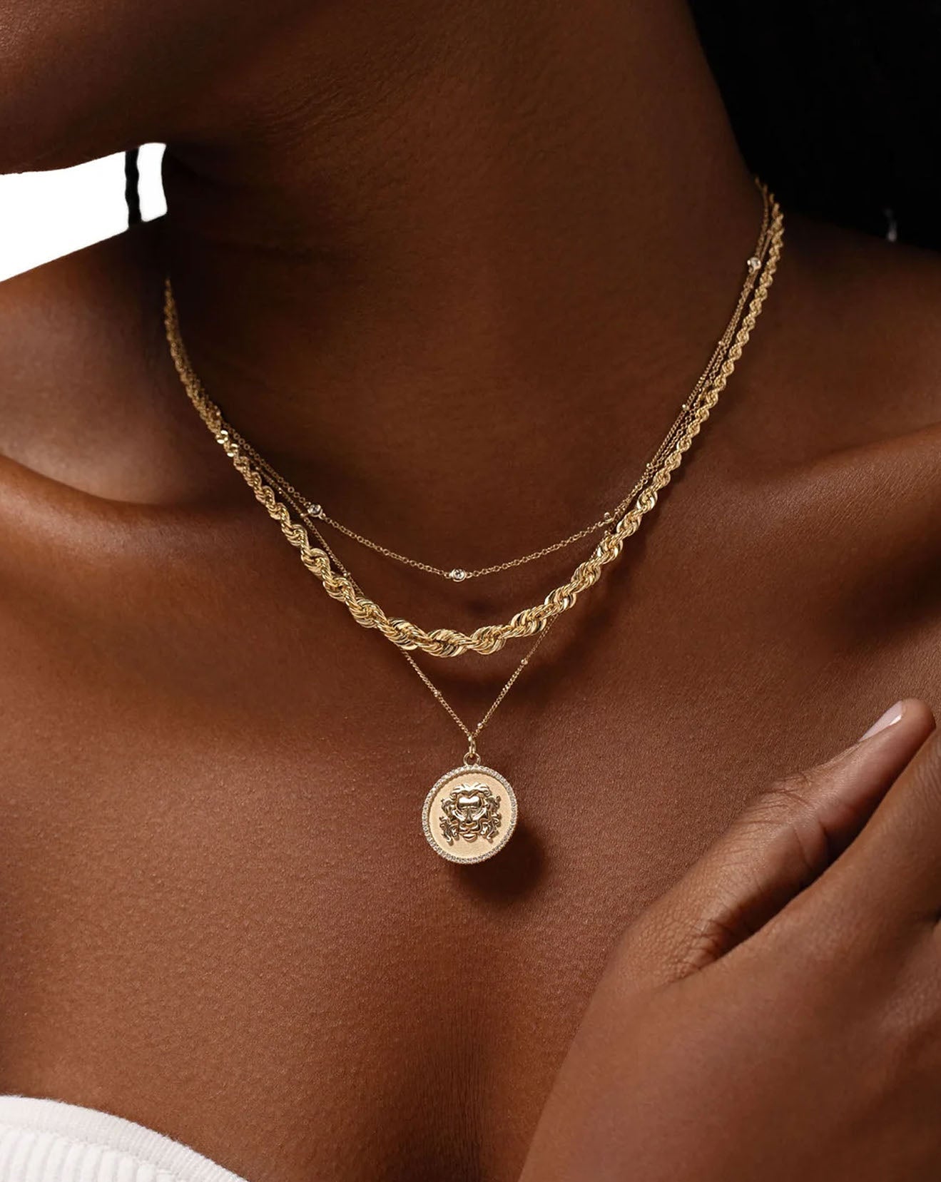 Graduated Rope Chain Necklace